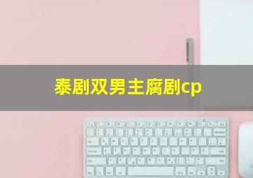 泰剧双男主腐剧cp