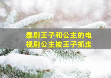 泰剧王子和公主的电视剧公主被王子抓走