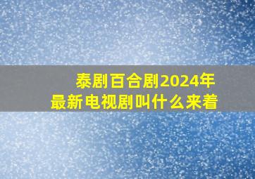 泰剧百合剧2024年最新电视剧叫什么来着