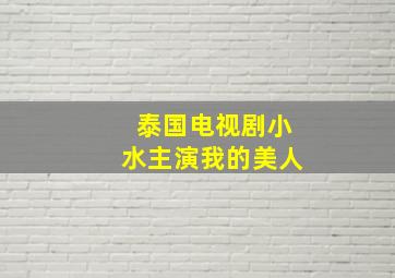 泰国电视剧小水主演我的美人