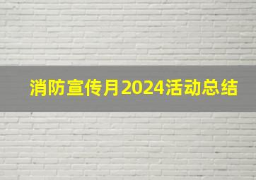 消防宣传月2024活动总结