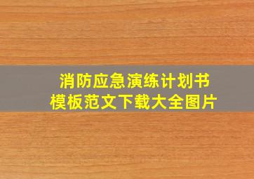 消防应急演练计划书模板范文下载大全图片