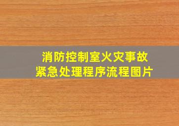 消防控制室火灾事故紧急处理程序流程图片