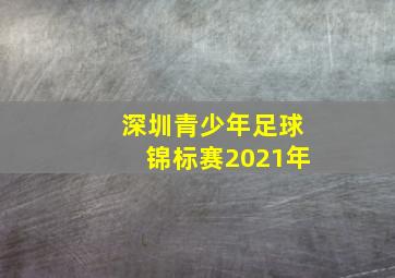 深圳青少年足球锦标赛2021年