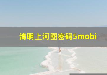 清明上河图密码5mobi