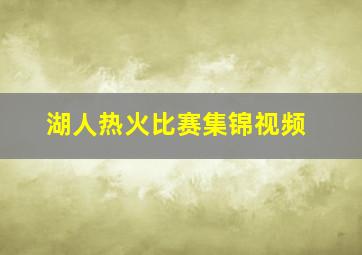 湖人热火比赛集锦视频