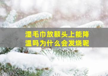 湿毛巾放额头上能降温吗为什么会发烧呢