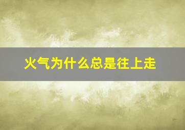 火气为什么总是往上走