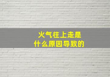 火气往上走是什么原因导致的