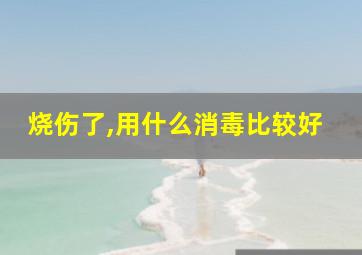 烧伤了,用什么消毒比较好