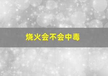 烧火会不会中毒