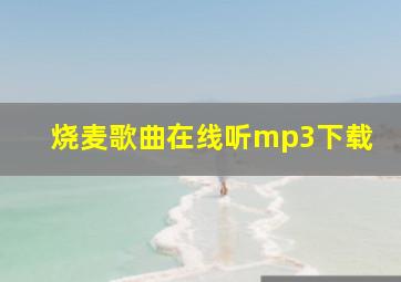 烧麦歌曲在线听mp3下载