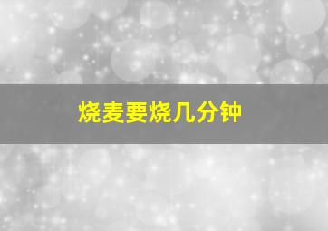 烧麦要烧几分钟