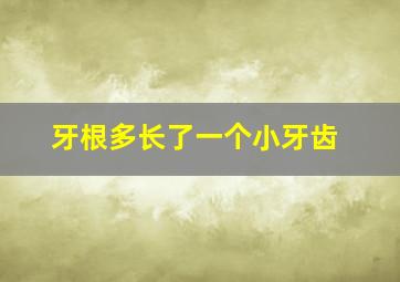 牙根多长了一个小牙齿