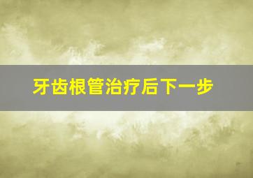 牙齿根管治疗后下一步