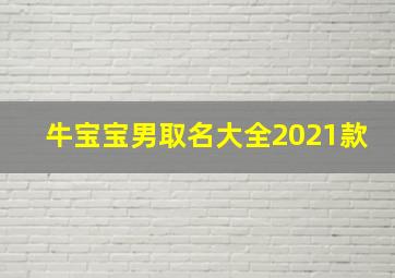 牛宝宝男取名大全2021款