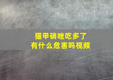 猫甲硝唑吃多了有什么危害吗视频