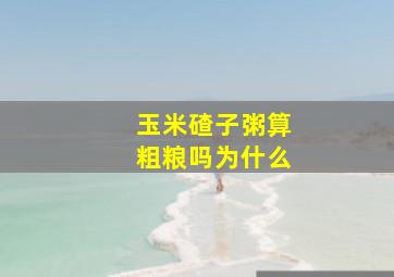 玉米碴子粥算粗粮吗为什么