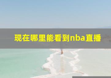 现在哪里能看到nba直播