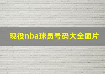 现役nba球员号码大全图片