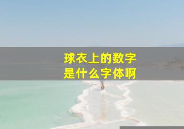 球衣上的数字是什么字体啊