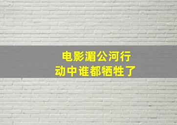 电影湄公河行动中谁都牺牲了