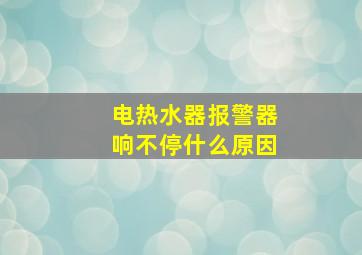 电热水器报警器响不停什么原因