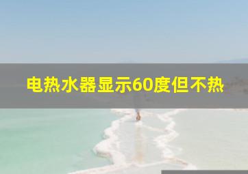 电热水器显示60度但不热