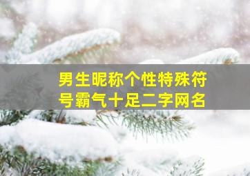 男生昵称个性特殊符号霸气十足二字网名