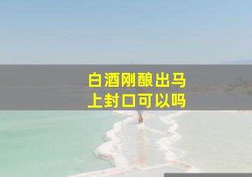 白酒刚酿出马上封口可以吗