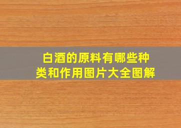 白酒的原料有哪些种类和作用图片大全图解