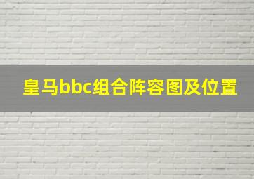 皇马bbc组合阵容图及位置