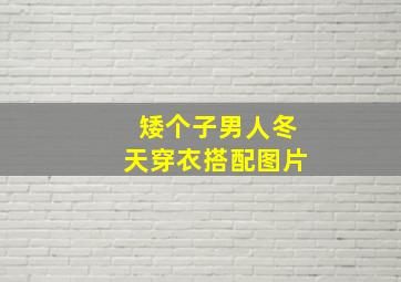 矮个子男人冬天穿衣搭配图片