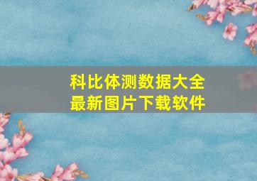 科比体测数据大全最新图片下载软件