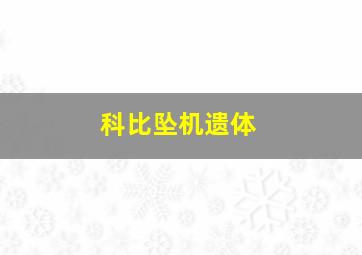 科比坠机遗体