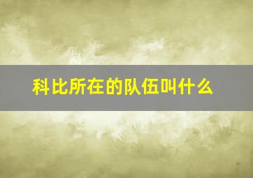 科比所在的队伍叫什么