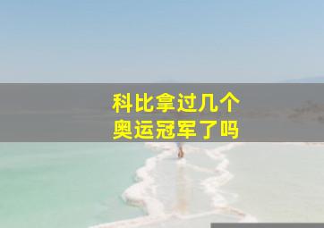 科比拿过几个奥运冠军了吗