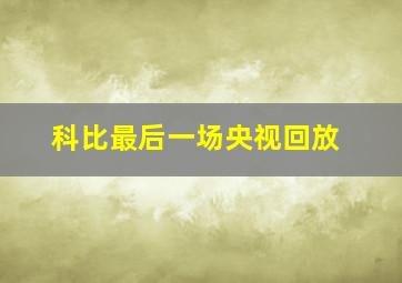 科比最后一场央视回放