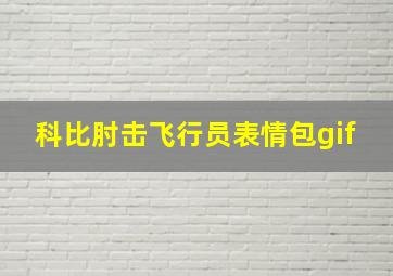 科比肘击飞行员表情包gif