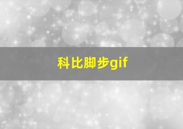 科比脚步gif