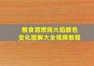 粮食酒燃烧火焰颜色变化图解大全视频教程