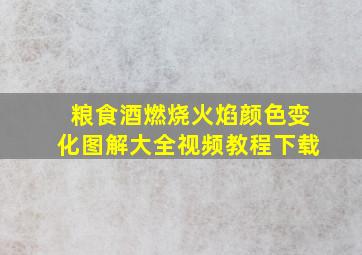 粮食酒燃烧火焰颜色变化图解大全视频教程下载