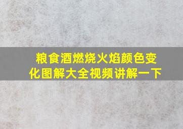 粮食酒燃烧火焰颜色变化图解大全视频讲解一下