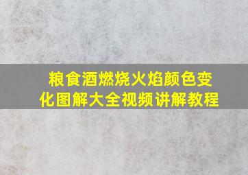 粮食酒燃烧火焰颜色变化图解大全视频讲解教程