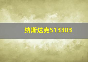 纳斯达克513303