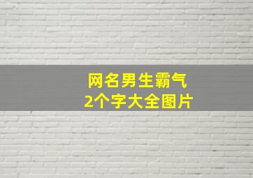 网名男生霸气2个字大全图片