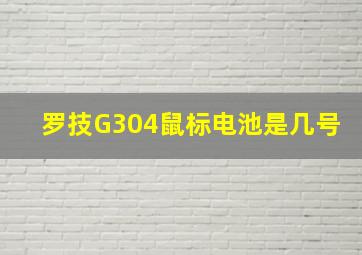 罗技G304鼠标电池是几号