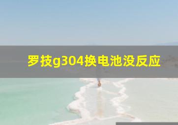 罗技g304换电池没反应