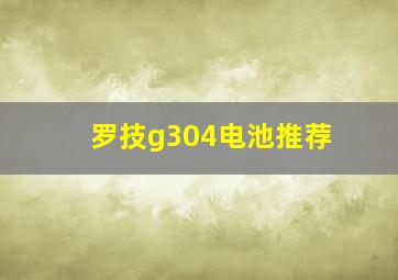 罗技g304电池推荐