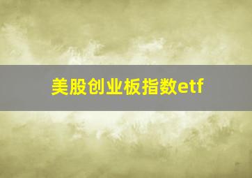 美股创业板指数etf